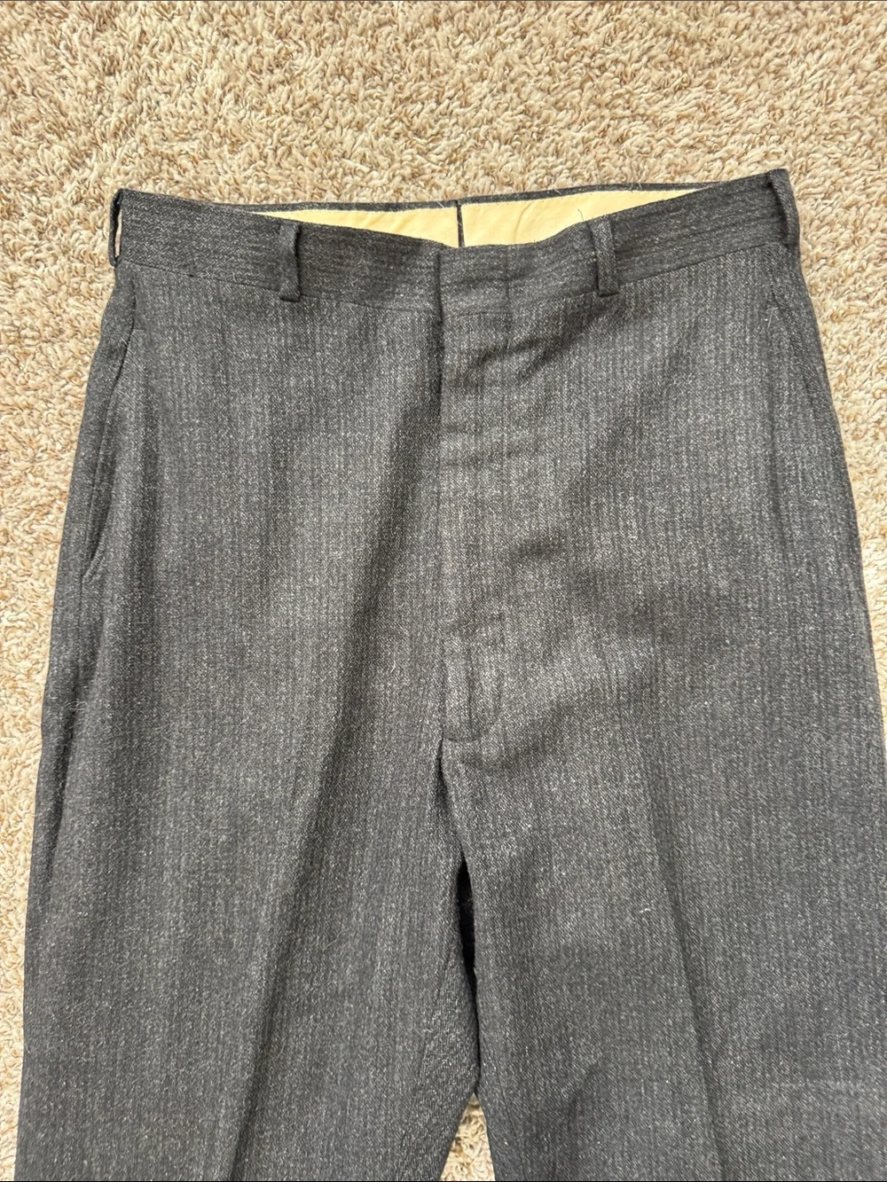 Vintage 1950's Truxton Wool Pinstripe Mens Suit 40R